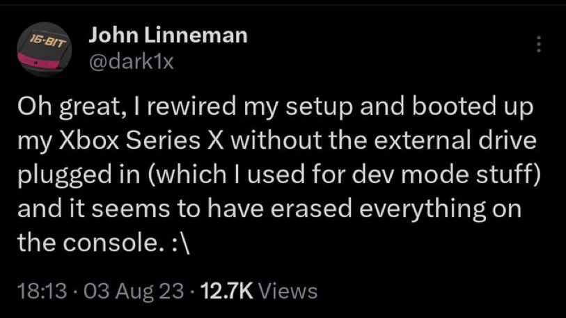 JayDubcity16's tweet image. Xbox Series X deleted Digital Foundry and others Data. Y’all be careful with them slow expensive Xbox SSD’s. 

#Xbox 
#DeleteGate 
#ItsGoneBaby