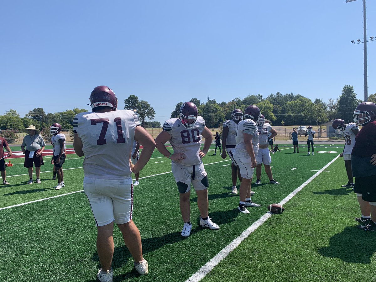 Big bodies putting in work! Day 4 ✅ Biggest O-Line in 2A! 
#txhsfb <a href="/dctf/">Dave Campbell's — TexasFootball.com</a>