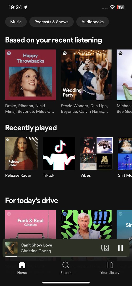 SuperRegalNerd's tweet photo. Working late, so listening to music as I work and look who popped up on my release the radar Spotify recommendation @christinachongx https://t.co/slaovinst3