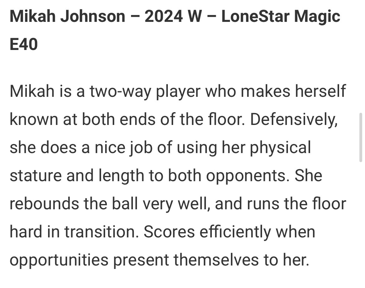 Appreciate the recognition and write up! 
<a href="/BasketballLone/">Gene Smith</a> <a href="/CedarRidgeWBB/">Lady Raiders</a> <a href="/Elite40League/">Elite 40 League</a>