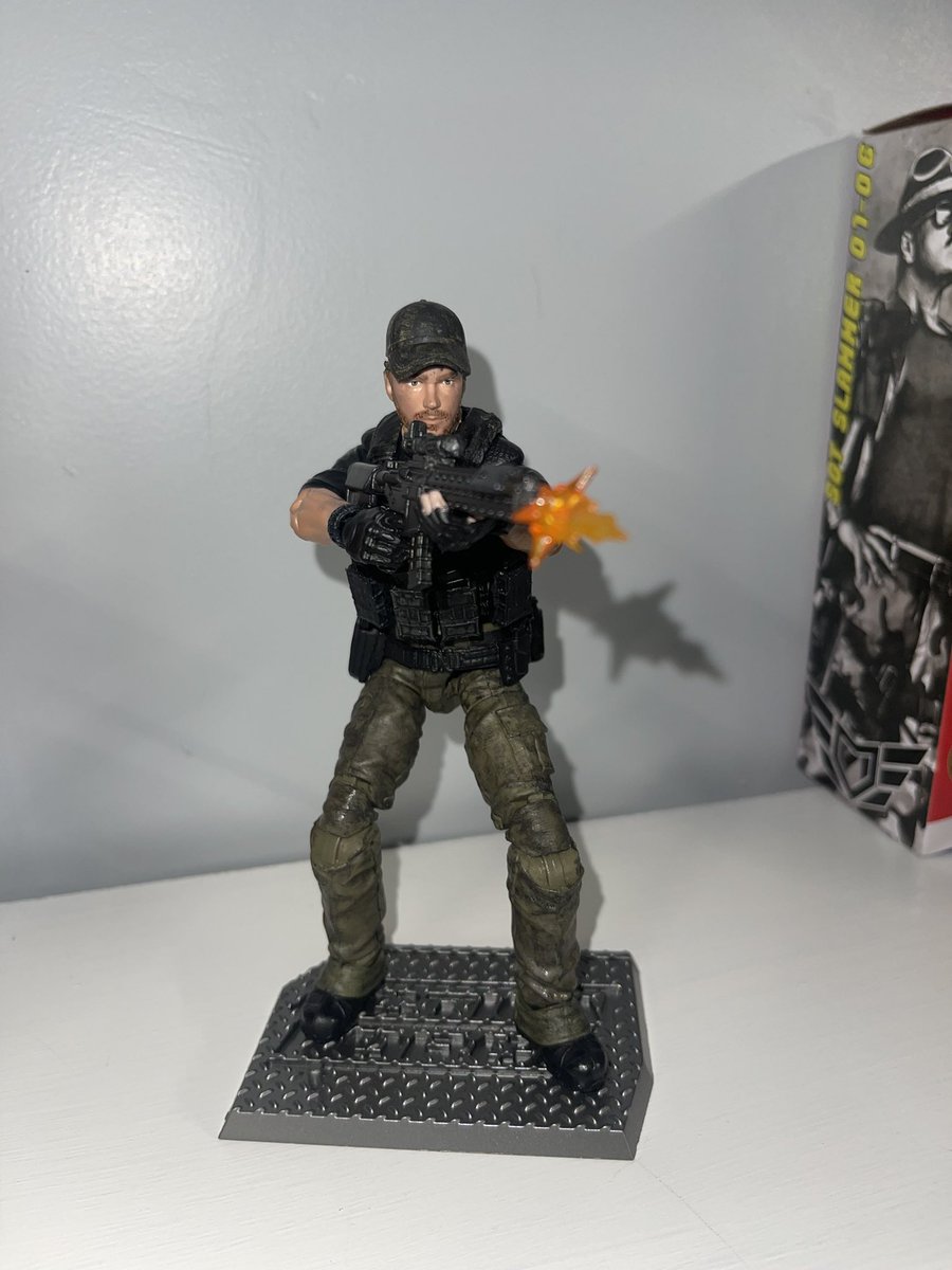 DrewGsays's tweet photo. My custom James Reece from #theterminallist I used #valaverse #actionforce body and parts with a #gotg2 Starlord Marvel legend head! I hope I did you Justice @prattprattpratt https://t.co/vIHiZB4PEa
