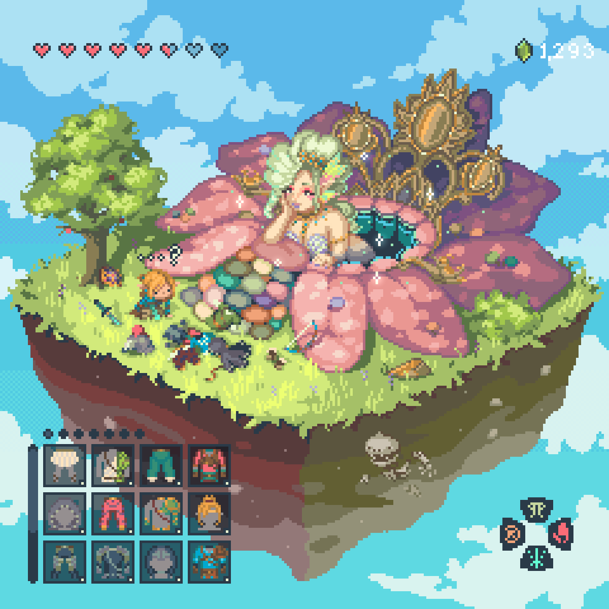 ___BunnyBee's tweet photo. MiniLink struggling #pixelart #link #totkfanart #TearsOfTheKingdom https://t.co/P2RBlmuabX