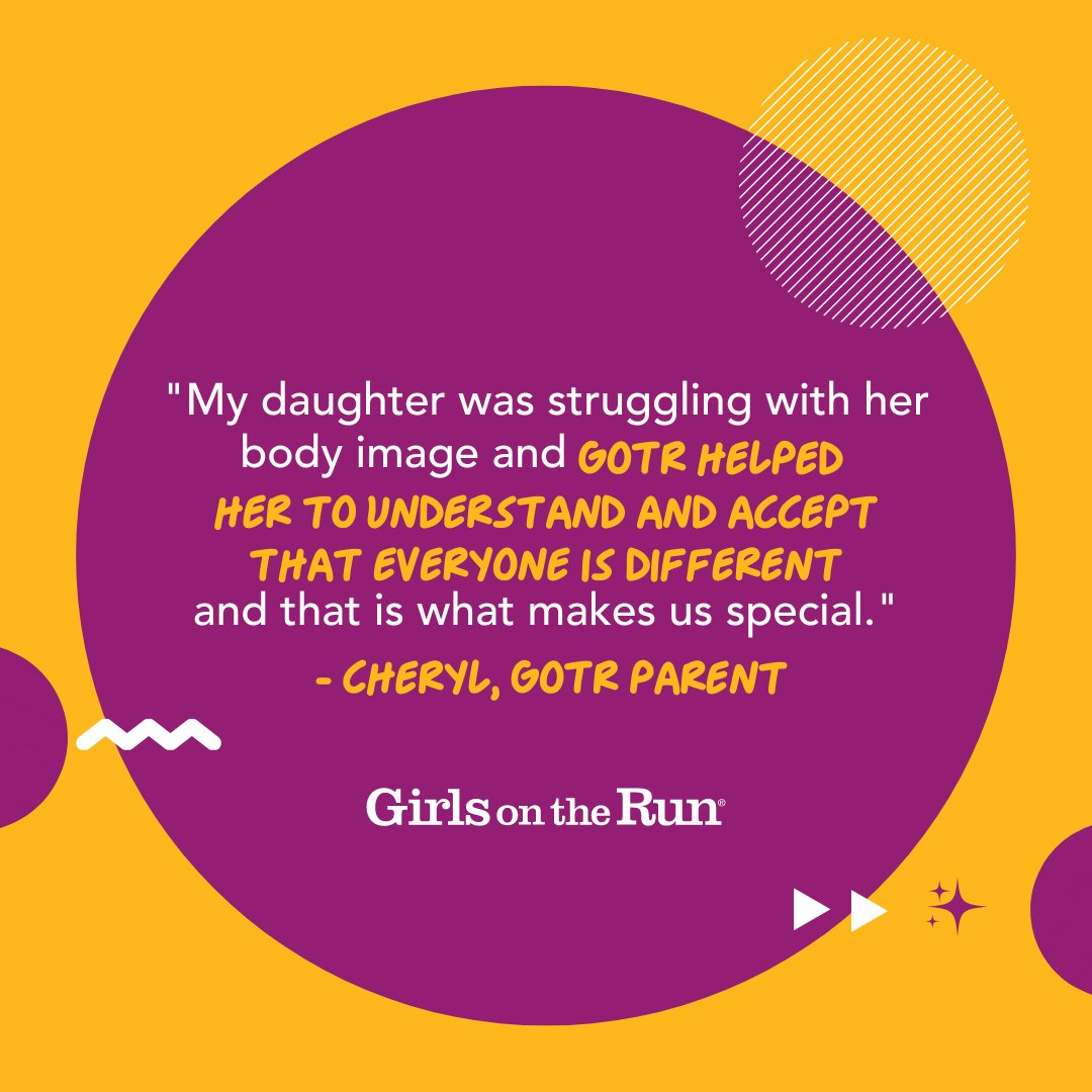 Girls on the Run focuses on what really matters. It’s not about looks, competition or popularity – we inspire our girls to look inside themselves and celebrate what makes them one-of-a-kind. Invest in your girl’s future today. Sign up at: pinwheel.us/register/index…