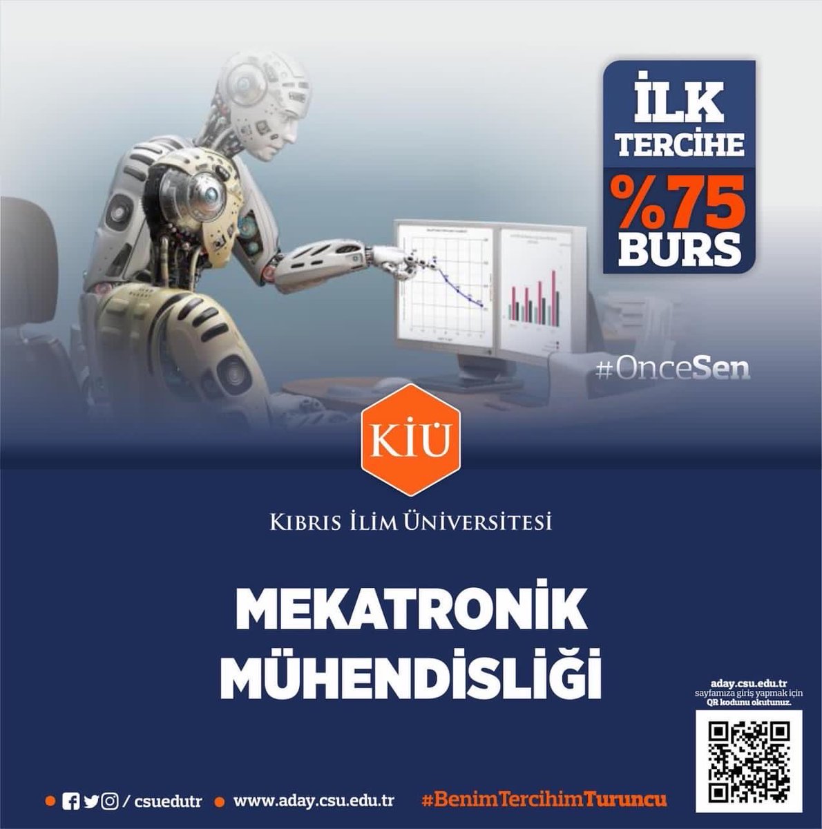 İlk Tercihe %75 Burs İmkanı 🧡

#OnceSen #YouFirst #benimtercihimturuncu #yks #tercihdönemi #cyprus #csueducation #bilgisayarmühendisliği #elektrikelektronikmühendisliği #mekatronikmühendisliği  ⁦@selmanarslanbas⁩ ⁦@drmaydin⁩