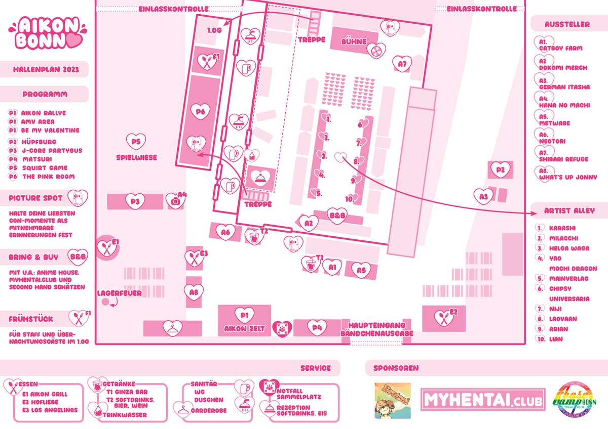 DoKomi's tweet photo. +++ AiKon - The Convention of Love +++

🏳️‍🌈Just one more week until AiKon! The hallplan has now been published, so you can check out what to look forward to!

AiKon is small and comfy, but a great convention to relax! Have fun and meet new likeminded otakus~ https://t.co/BsGQmawrCN