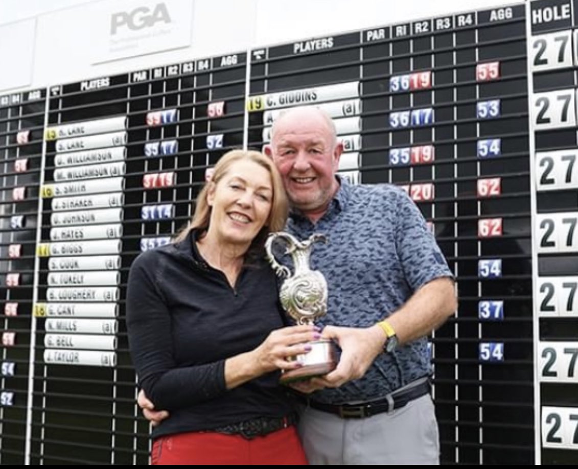 Huge congratulations to our Chairman, John Harrison and his partner Viv Hutchinson, who today won the 2023 @ThePGA Super 60s Championship at Johns former club, @matfenhall The event was reduced to 27 holes, meaning, their 65 betterball points was enough to lift the title.