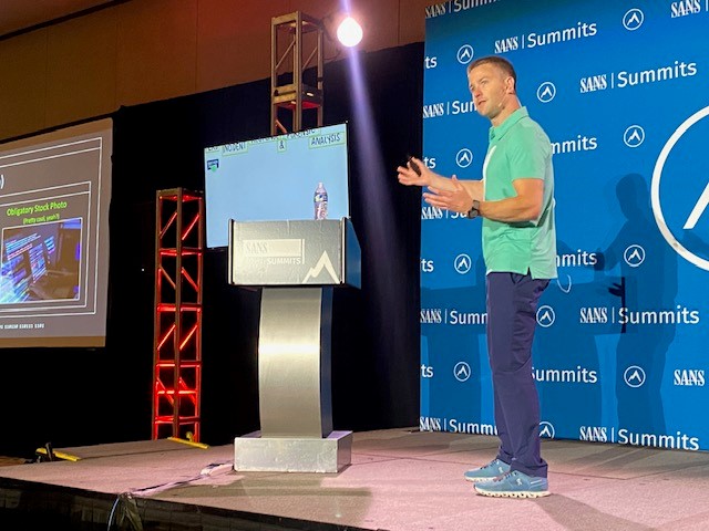 sansforensics's tweet photo. .@JPoForenso walks through a variety of specific #EKSsecurity scenarios to help you understand what capabilities you need to respond and analyze possible EKS security incidents.
Join us now: https://t.co/wdW6548mxp
#DFIR #IR #IncidentResponse #DFIRSummit https://t.co/ETxJopRRkX