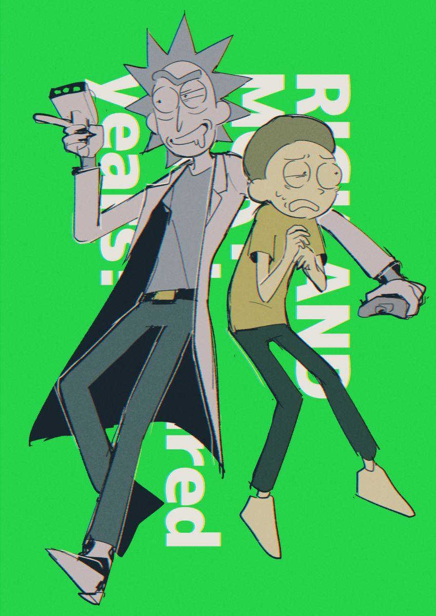 #RickandMorty Rick and Morty Log ④ - hakusyoku的插画🎮🎮  #SDCC2019 #BehindTheScenes #BTS 
Source:🤔🤔🤔🤔 #pablo_friastattoo #tobi_twist #Rickflector #tshepo #itsatomicdna #les_logos_antho  
Original: MarkCar24144196