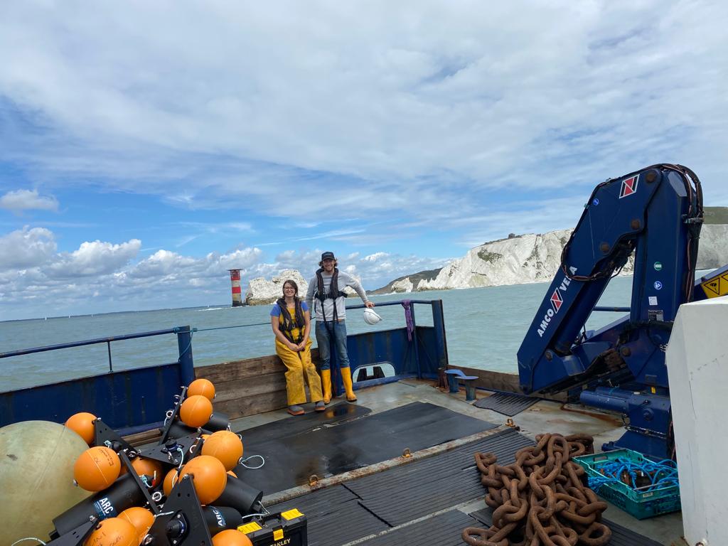 🟠 15 x #AnglingforSustainability Acoustic receivers deployed off the #IoW today with <a href="/masterplan_off/">Masterplan Offshore</a>
They will be listening out for our tagged fish 🐟🦈

<a href="/AnglingTrust/">Angling Trust</a> <a href="/NaturalEngland/">Natural England</a> <a href="/SouthernIFCA/">Southern IFCA</a> <a href="/DefraGovUK/">Defra UK</a> <a href="/PlymUni/">University of Plymouth</a> <a href="/fish_intel/">FISH INTEL</a> @Dr_Emma_Sheehan #FISP <a href="/RS_Aqua/">RS Aqua</a> <a href="/Innovasea/">Innovasea</a>