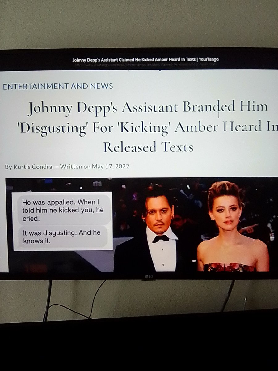 Matthia58780223's tweet photo. @believevictimss I know for a fact Amber heard may have borderline and historical personality disorder but I never thought you would lie about bein kicked in front of his own former assistant check this out https://t.co/0Bu2QJa67X