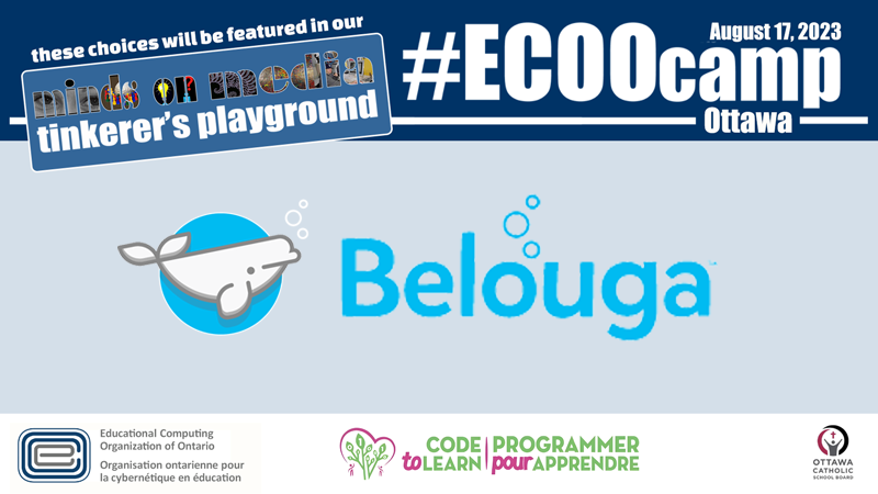 Explore streaming learning activities for classrooms with @Belouga_ in our #MindsOnMedia #TinkererPlayground on August 17th at #ECOOcamp Ottawa! @CanCodeToLearn #OntEd Registration is free! bit.ly/ecoocamp_playg…