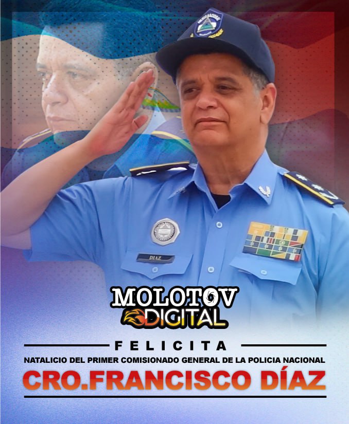 El Equipo de #MolotovDigital 🔴⚫️ felicitamos al Primer Comisionado de la Policía Nacional de #Nicaragua 🇳🇮 Cro. Francisco Díaz Madriz  por su natalicio.

Feliz cumpleaños Primer Comisionado Díaz 📷 un saludo fraterno! <a href="/vppolicial/">Visión Policial Nicaragua</a>