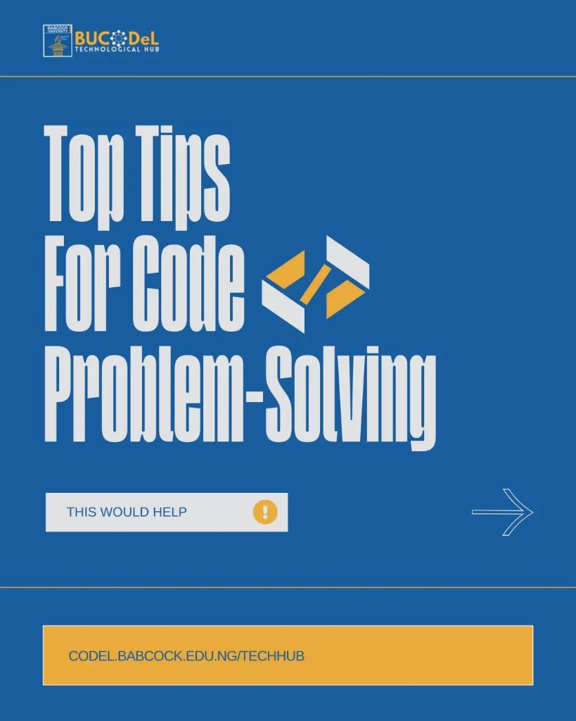 Bucodeltechhub's tweet photo. 🔍 Enhance your coding expertise with effective problem-solving techniques! 

#Coding #TechExpertise #problemsolving #Tech https://t.co/kw5Xt1wzk3
