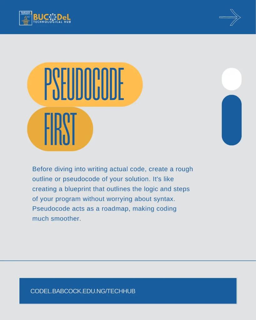 Bucodeltechhub's tweet photo. 🔍 Enhance your coding expertise with effective problem-solving techniques! 

#Coding #TechExpertise #problemsolving #Tech https://t.co/kw5Xt1wzk3