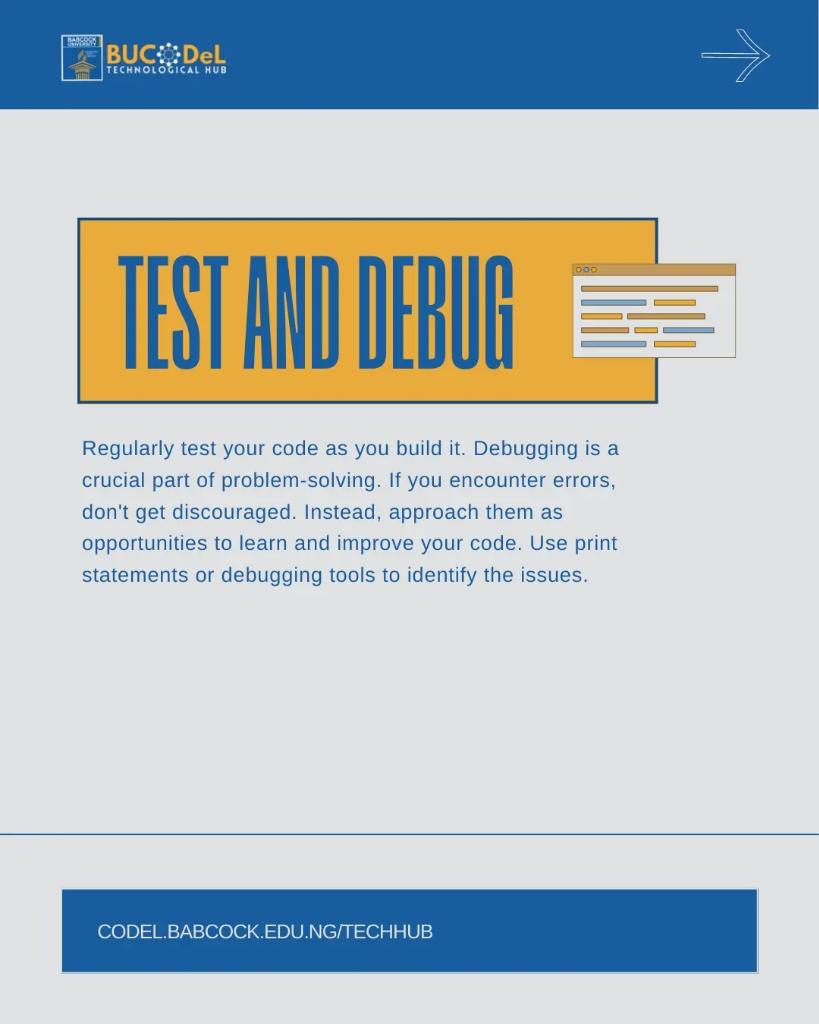 Bucodeltechhub's tweet photo. 🔍 Enhance your coding expertise with effective problem-solving techniques! 

#Coding #TechExpertise #problemsolving #Tech https://t.co/kw5Xt1wzk3
