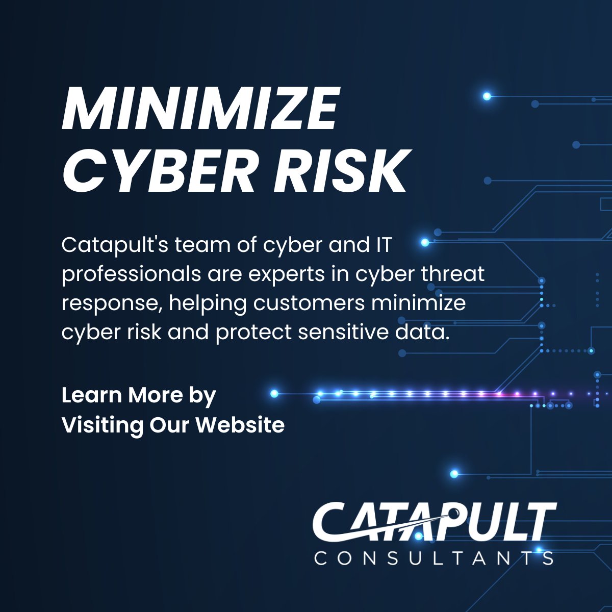 CatapultConsult's tweet photo. We are proud to contribute to the FBI’s critical mission to defend our nation against bad actors. Learn about our work supporting the #FBI and our #CyberThreat capabilities: https://t.co/vzKqY1KXIT 

#CyberThreatResponse #Cybersecurity #CatapultConsultants #CyberDefense https://t.co/f9nrwH1IAZ
