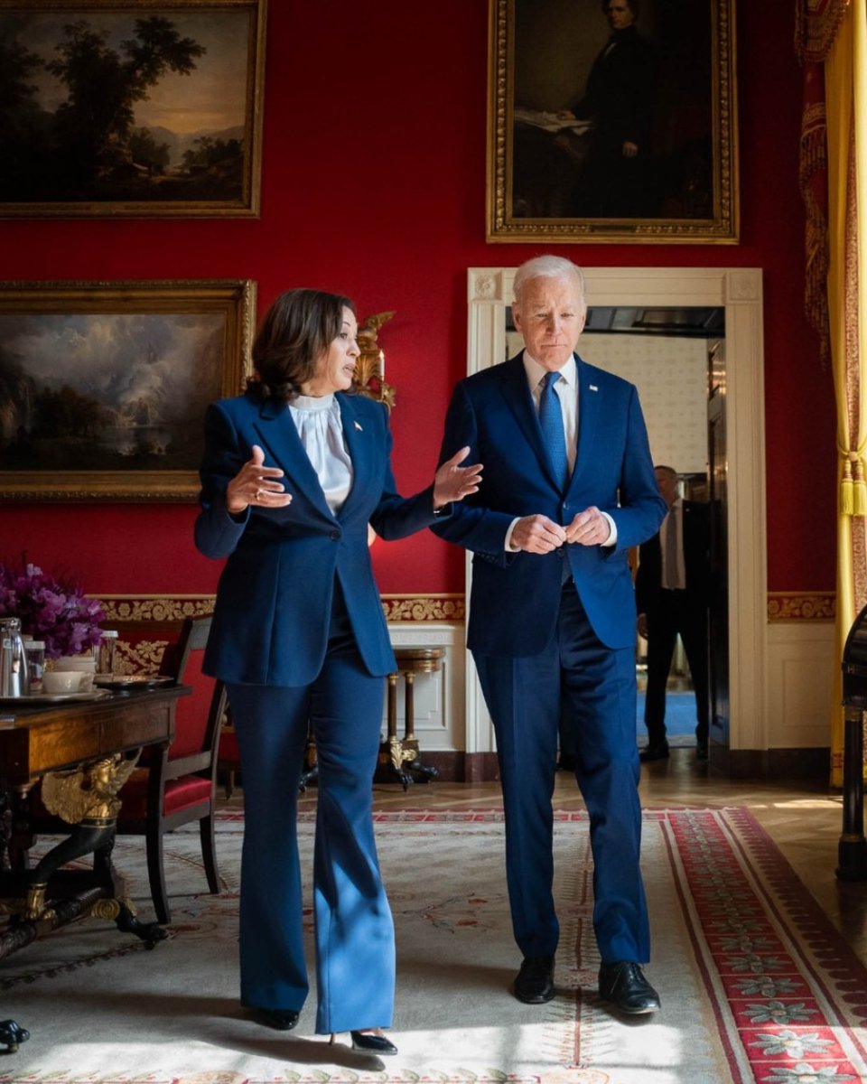KamalaHarris's tweet photo. President Biden and I promised the American people that we would fight for every person and community in our nation. 

After two years in office, we continue building on that promise. https://t.co/ySiA4XHo1c