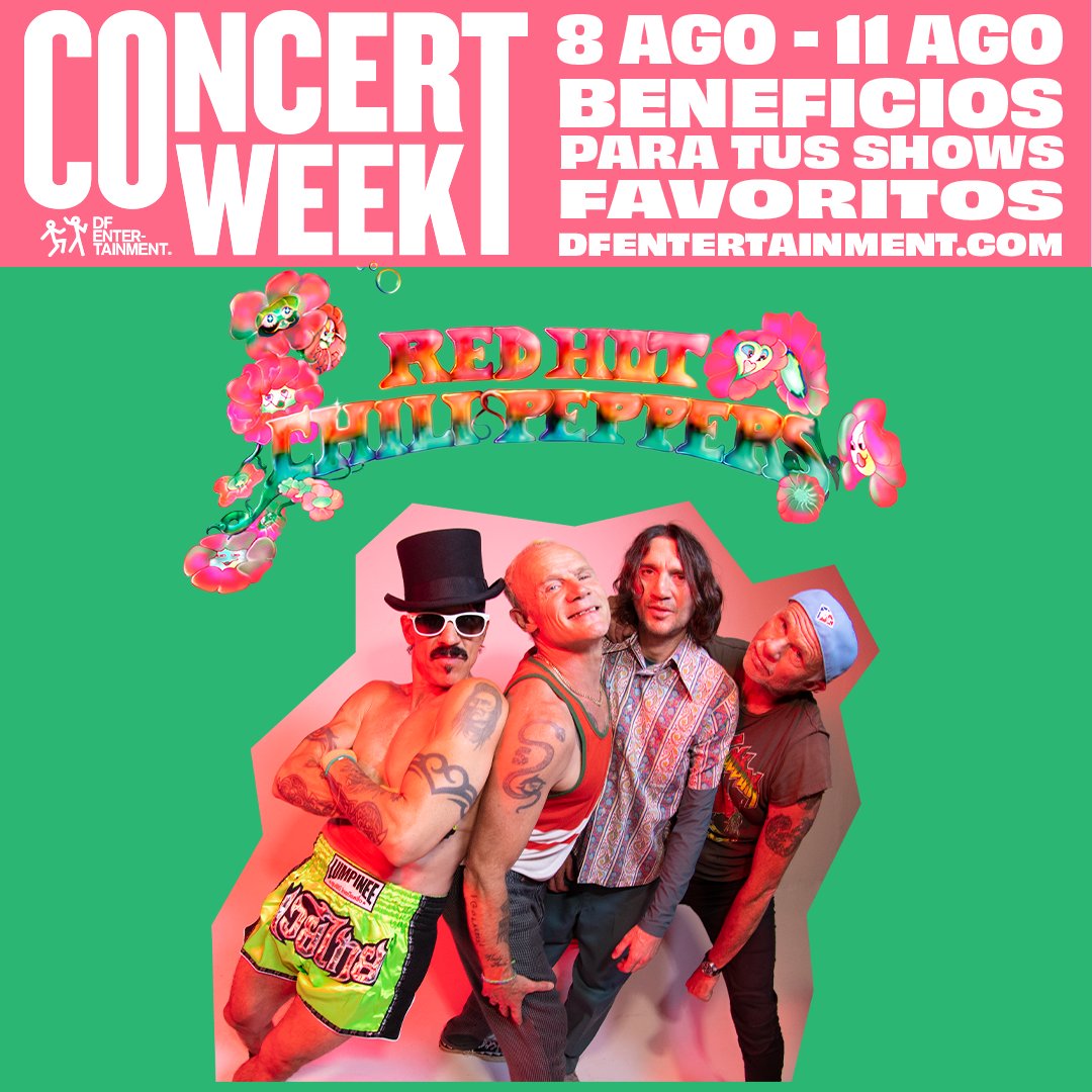 dfallaccess's tweet image. ¿Dónde están los fans de @ChiliPeppers ? #DFConcertWeek