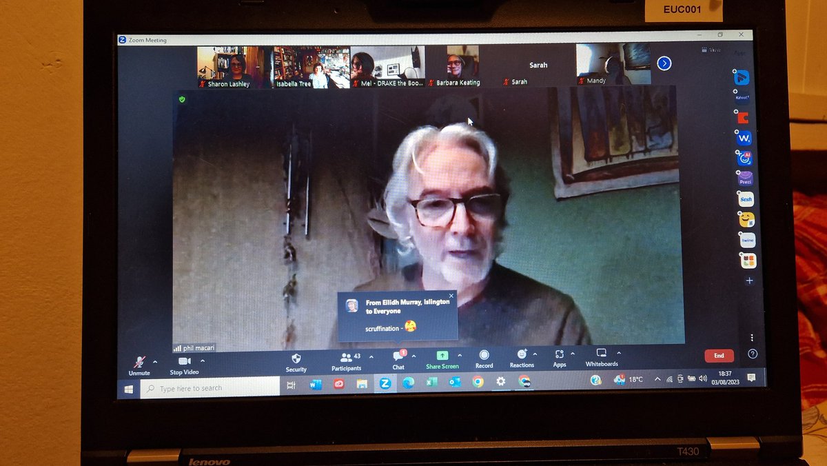 SharonEnv1's tweet photo. Another perfect #BookWilding session from @ClimateActionNE chatting #TheBookofWilding with the very #inspirational @isabella_tree - brilliant, fun discussions, great questions with the odd bit of #scruffination thrown in from our @wildcraftnation - loved it, thanks all! ππ¦«ππ https://t.co/Feoy010Viz