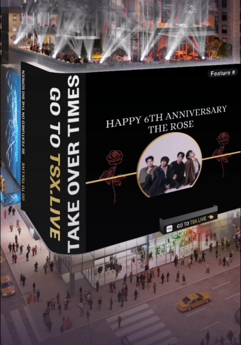 HazteCargo_R's tweet photo. We do It!! The Rose in Time Square!!!! Don't loose It !!!  Today at 8:10 PM (NY Time)
Check out here the live stream 
@TheRose_0803
👉https://t.co/7BOnYsYVrr
#TheRose_in_TimeSquare
#TheRose6thAnniversary_Perú
#Happy6thAnniversaryTheRose
#6YearsWithTheRose
#더로즈 #TheRoseDUAL https://t.co/n8irqye8ks