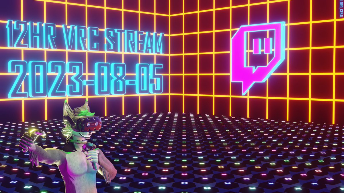 You guys ready for a crazy Saturday? 12 HOURS VRC! With lots and lots of fun! Start time will still be announced! 

 Thanks for <a href="/Lord_Cebal/">Lord_Cebal</a> for rendering that pic x3