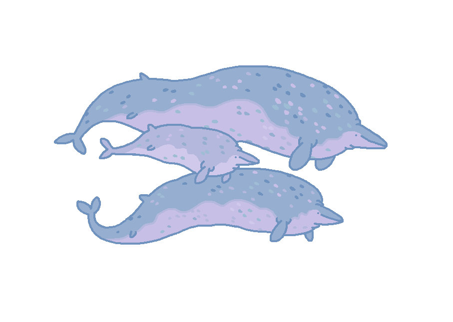 「NEW WHALE TINY FACE #Perucetus #mossworm」|Mosswormのイラスト