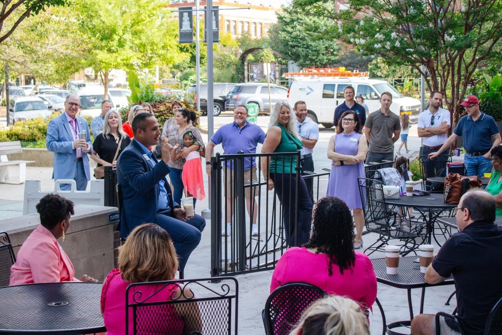 chamberfay's tweet photo. We had a great time with @fayar new superintendent, Dr. John Mulford, at Java with John yesterday! We hope to see you at the next one! https://t.co/CawtWjDkpP