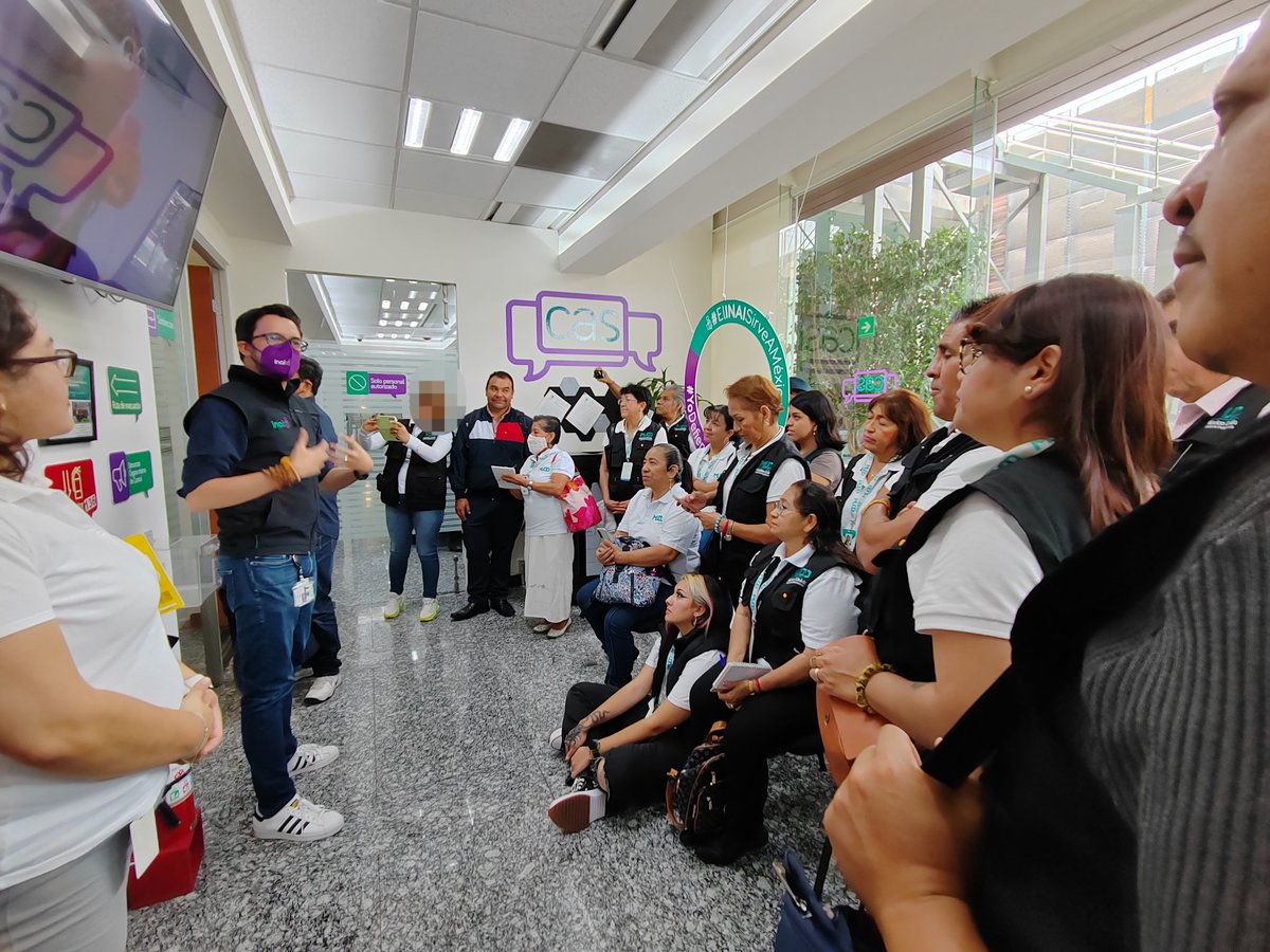 MUCDoficial's tweet photo. ¡Estamos en el @INAImexico! 🤩
Hoy recorremos sus instalaciones como parte de nuestro proyecto ganador #PROSEDEINAI2023, en el que personas monitoras voluntarias en MP's y Juzgados Cívicos de #MUCD aprenden del acceso y uso de información pública sobre seguridad y justicia. 👌 https://t.co/as0cohaee9
