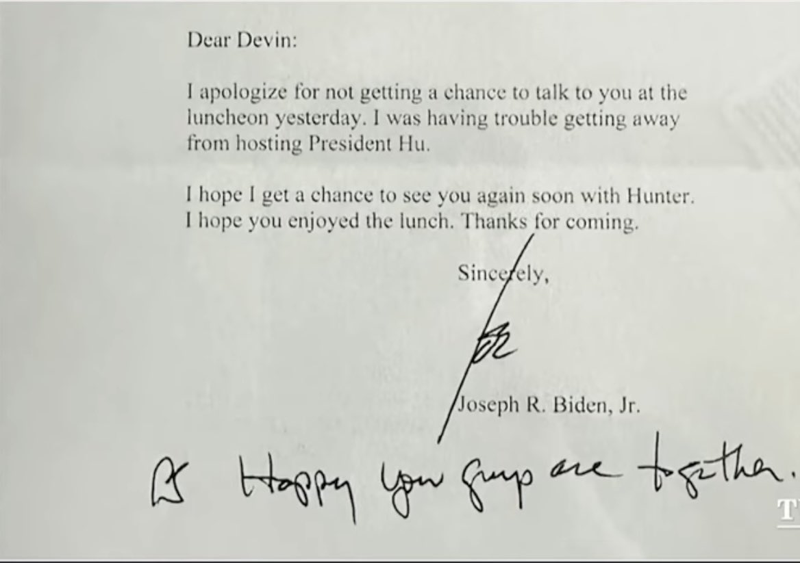 Razyreality's tweet photo. A letter from @JoeBiden to #Devinarcher in 2011 he was so sorry he wasn’t able to discuss the weather he sent him a letter. Seriously we are in trouble if he isn’t stopped. https://t.co/EaCWkOXRQo