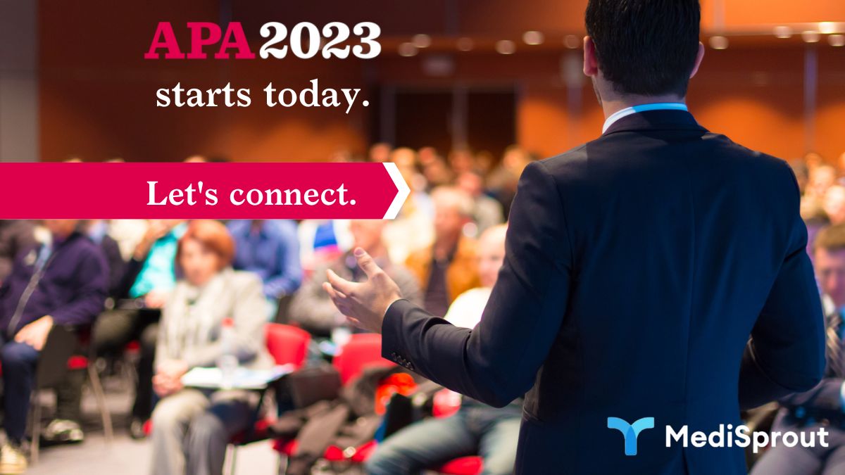 medisprout's tweet photo. #APA2023 starts today and we couldn't be more excited! Come find us at Booth 423. We're excited to build lasting relationships and explore new possibilities. 

Learn more on our website! https://t.co/QfWozTMg5c
