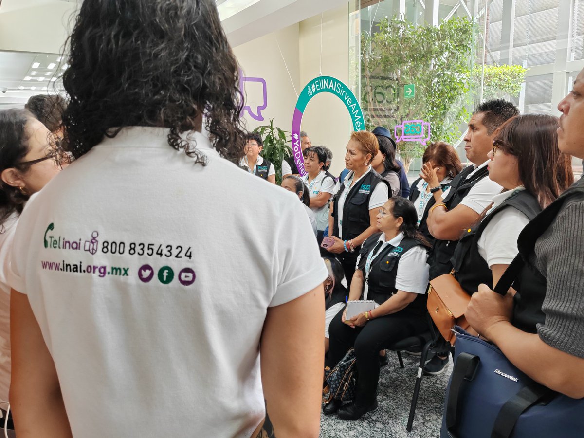 MUCDoficial's tweet photo. ¡Estamos en el @INAImexico! 🤩
Hoy recorremos sus instalaciones como parte de nuestro proyecto ganador #PROSEDEINAI2023, en el que personas monitoras voluntarias en MP's y Juzgados Cívicos de #MUCD aprenden del acceso y uso de información pública sobre seguridad y justicia. 👌 https://t.co/as0cohaee9
