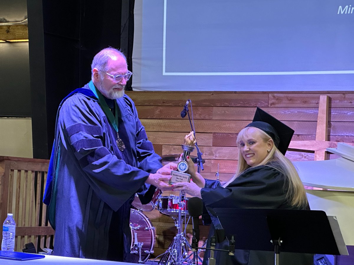 The celebration continues! This time Dr. Larry Lacher, New Mexico District Superintendent, represented NBC at the celebration at Angus Church of the Nazarene in honor of Rev. Sherri Todd's graduation.

Congratulations, Rev. Sherri!
