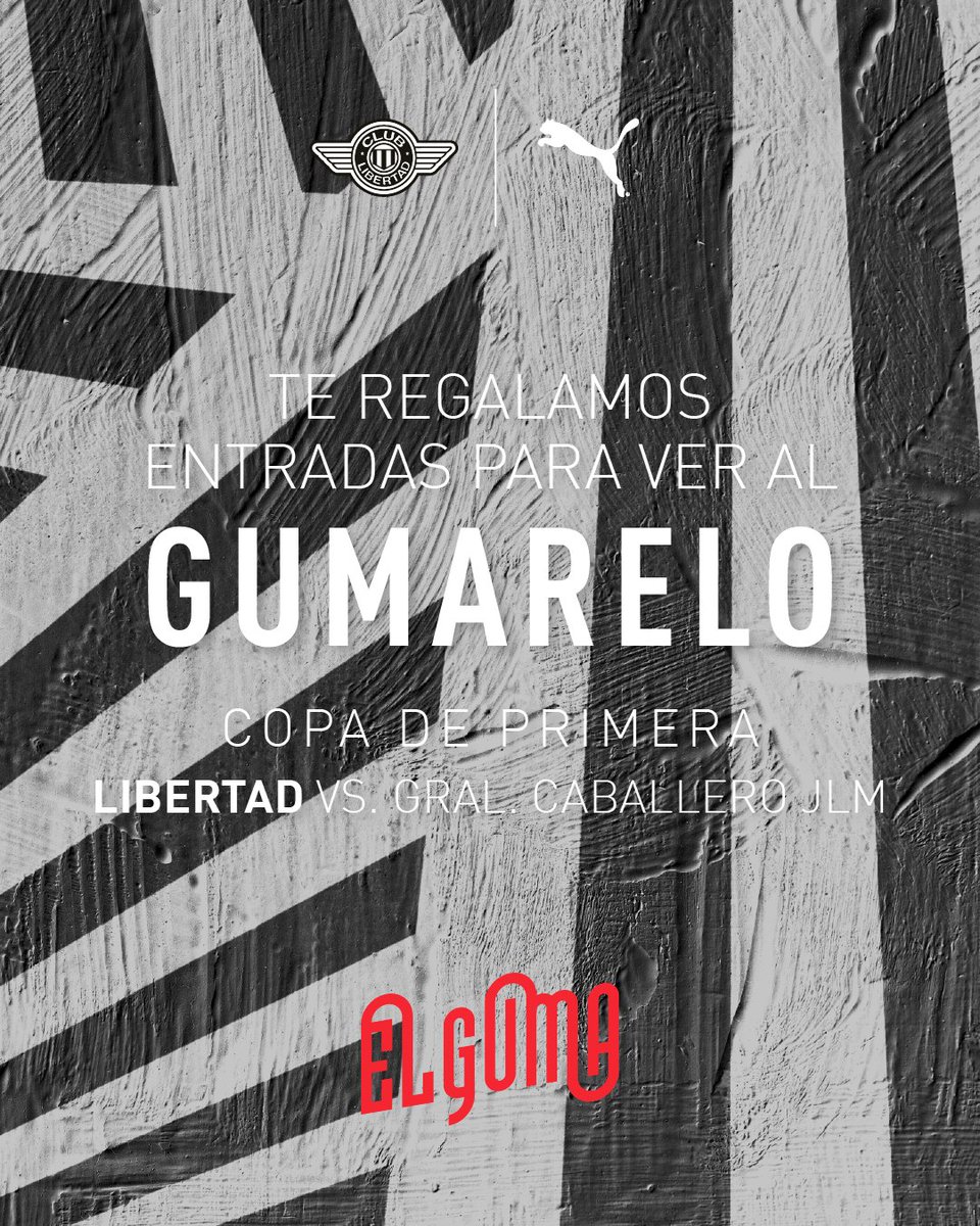 🥁🥁REGALAMOS 10 PARES DE ENTRADAS🥁🥁
Para participar, sólo tenés que:
1. Darle RT
2. <a href="/PUMAParaguay/">Puma Paraguay</a> 

#VamosGUMA