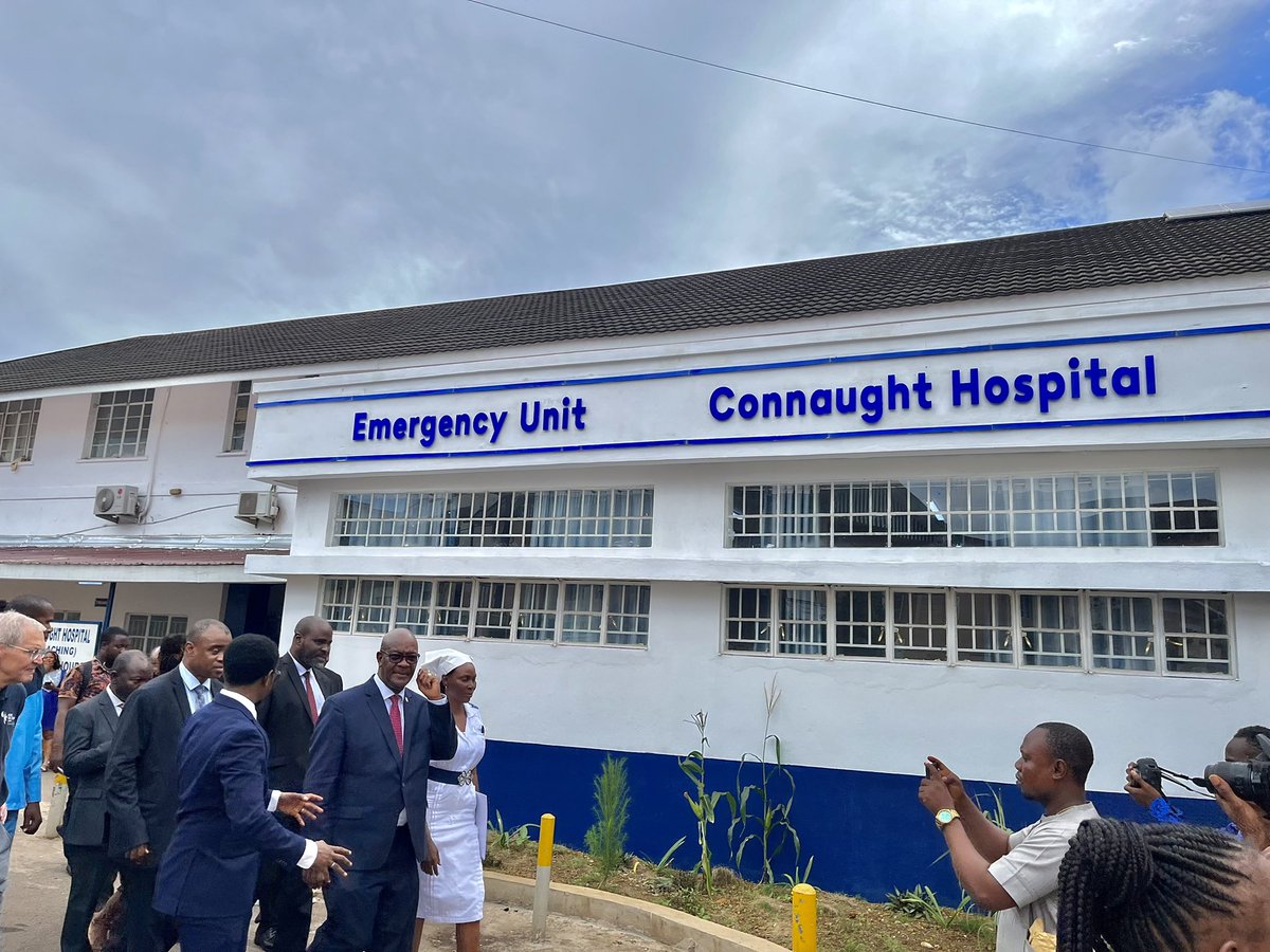 KobinahK's tweet photo. With support @Cuamm, two critical units (Emergency Unit &amp; Out Patient Dept) within Connaught Hospitals have been fully refurbished for timely &amp; quality patient care.

#MoH remains keen on providing general &amp; specialist care services in clean &amp; accommodating spaces.
@PresidentBio https://t.co/8BT57K2QEK