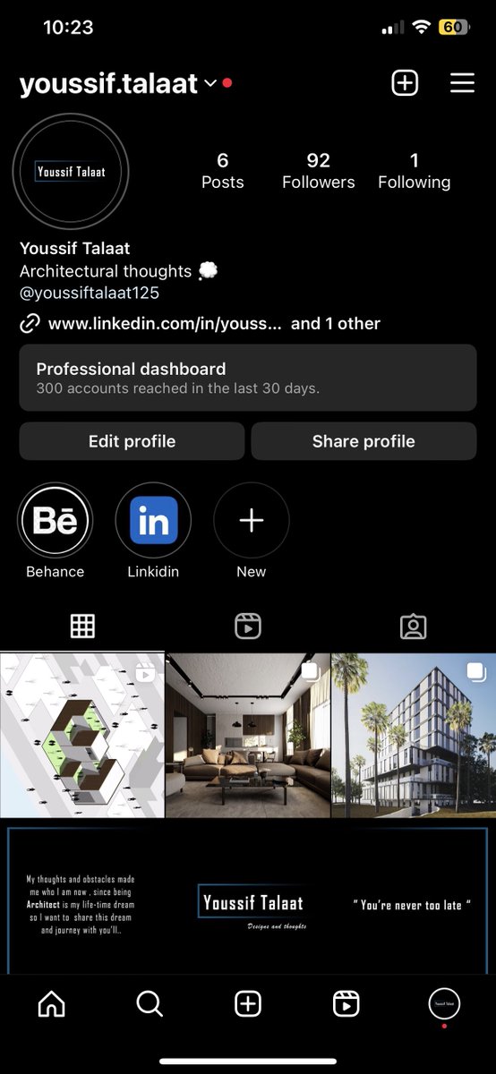 I created a new account on instagram to share my thoughts and my architectural work and designs from a different viewpoint.
Kindly check and follow and always waiting for your opinions.🙏🏼
Profile link:
instagram.com/youssif.talaat…
