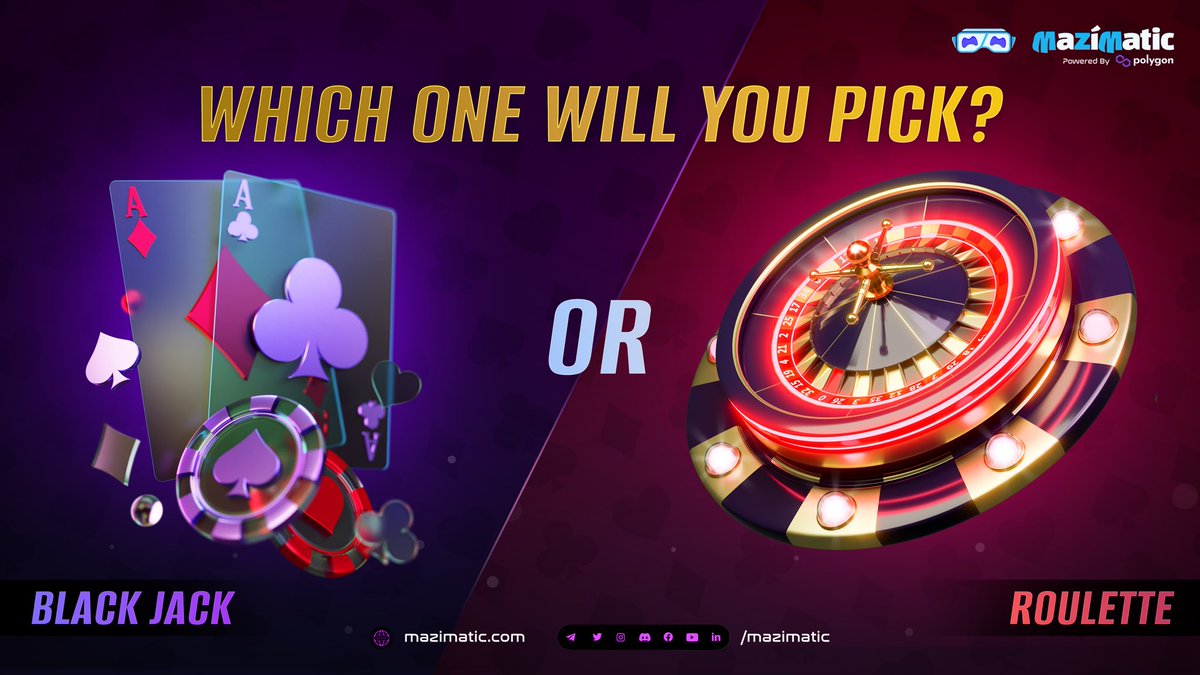 All hands on the deck! 🃏🎲 It's time to take you for a spin in the Mazi world. 🔥 So many options for you and your buddies to choose, what will you pick? 😍 P.S: Don't wait to long. 😎 #Mazi #MaziMatic #Game #Gaming #weekend #Play #Gamers #Metaverse