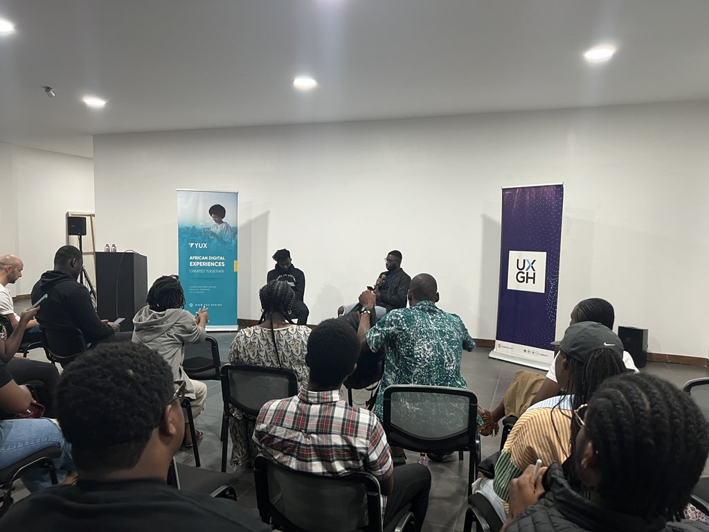 <a href="/UXGhana/">UXGH</a> and <a href="/helloyux/">YUX Design</a> meetup inside Buro 🔥🔥