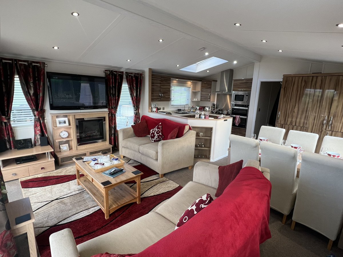 Brownsleisure's tweet photo. Lodge 292 the Victory Versailles outside and main living area #lodgeholidays #Cornwall #relaxing https://t.co/plfwD6pT3e