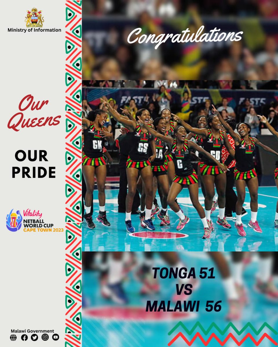 The Queens have defeated Tonga to set up a meeting on Friday with Uganda, who lost to South Africa. In another match on Friday, South Africa will take on Tonga, and the winners in these two Friday encounters will battle each other on Sunday for position five.
#OurQueensOurPride