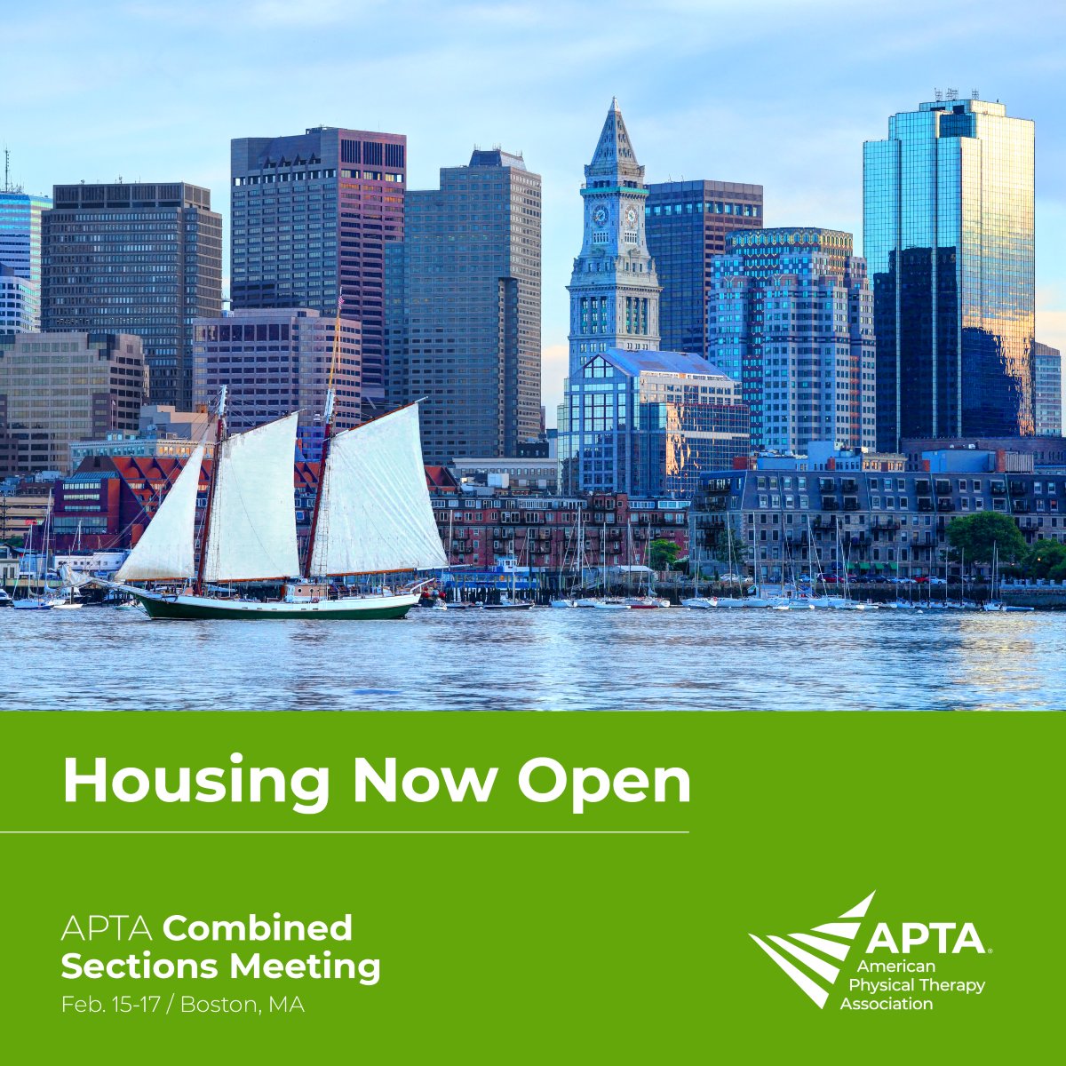 Join us in Boston for APTA CSM, Feb. 15-17, 2024! Housing is now open — book now as rooms go fast. Conference registration will open in September: loom.ly/mEqLx-4