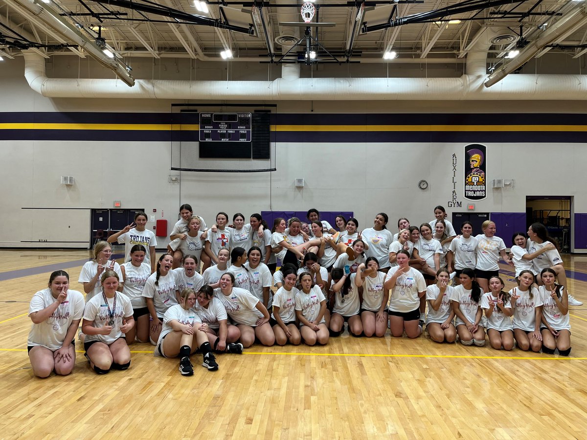 Mendota Spikers (@mendotaspikers) on Twitter photo Thanks to all the 8th and 9th graders for an amazing week at camp. We had lots of fun with you and glad you gained some knowledge. Congratulations to our 4 on 4 winners! πππ₯ <a href="/mendotahigh/">Mendota High School</a> Thanks to all the 8th and 9th graders for an amazing week at camp. We had lots of fun with you and glad you gained some knowledge. Congratulations to our 4 on 4 winners! πππ₯ <a href="/mendotahigh/">Mendota High School</a>