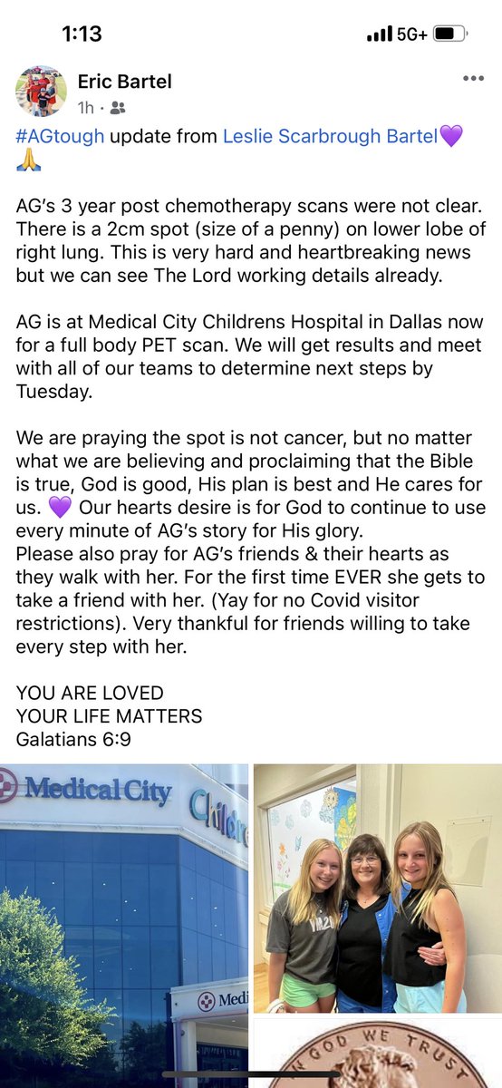 EricBartel's tweet image. #AGtough update 🙏
Prayer warriors assemble!