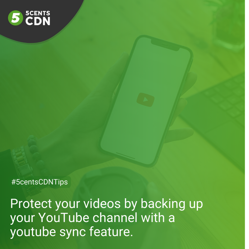 5centsCDN's tweet image. #5centsCDNTips 

Don&apos;t waste time worrying about losing your content. Instead, protect your videos by using a youtube sync feature at 5centsCDN. 🔐 

🎦 Back up your YouTube channel and keep your data safe and secure!

#VideoStreamingTips #YouTube #CreativeContent #YoutubeSunc