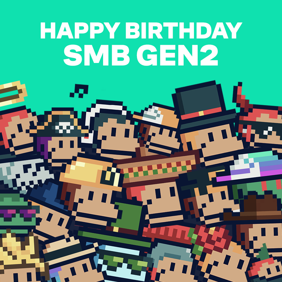 Two years have flown by since SMB Gen2 minted. 🎂

Let's celebrate this unbelievable journey!

If you were early enough to mint one, we're eager to hear all about your incredible experience. 

Share your mint story with us and happy birthday!
