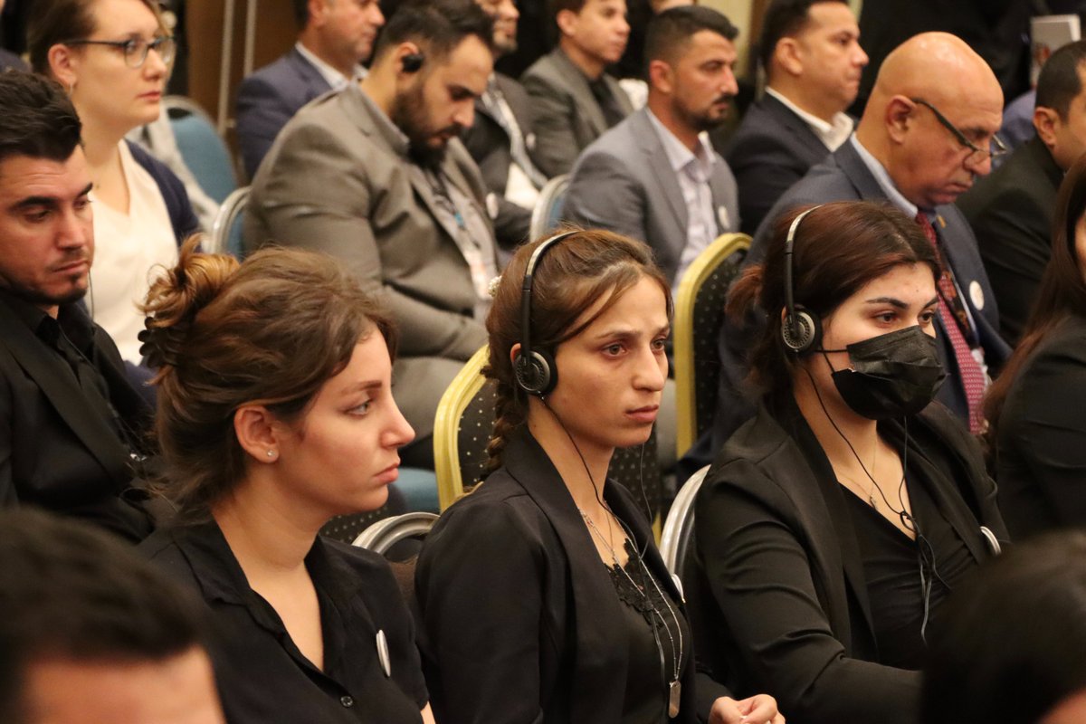 YazdaOrg's tweet photo. Yazda held a conference in Erbil that brought together survivors, governmental and UN representatives as well as NGOs and activists for the 9th commemoration of the #YazidiGenocide https://t.co/KdZ4Tpqp2d