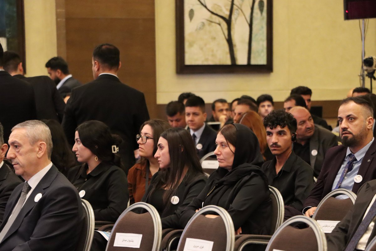 YazdaOrg's tweet photo. Yazda held a conference in Erbil that brought together survivors, governmental and UN representatives as well as NGOs and activists for the 9th commemoration of the #YazidiGenocide https://t.co/KdZ4Tpqp2d