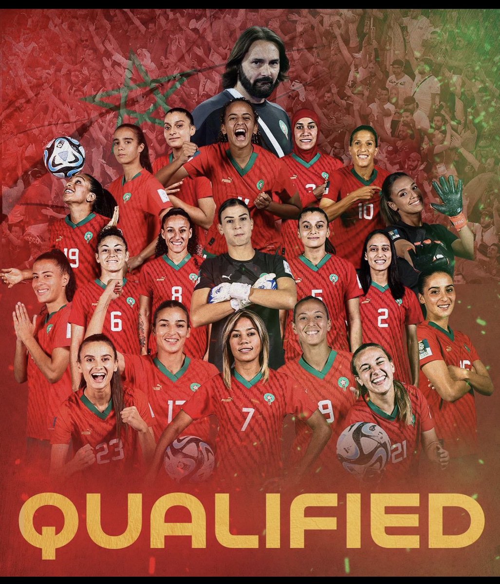 CG_MarJed's tweet photo. كل التهاني والتبريكات لفريقنا الوطني لكرة القدم للسيدات بالتأهل الى الدور الثاني من منافسات كأس العالم . انجاز تاريخي اخر للكرة المغربية.
حظ موفق في الأدوار المقبلة. https://t.co/q7Qhcuvb0f