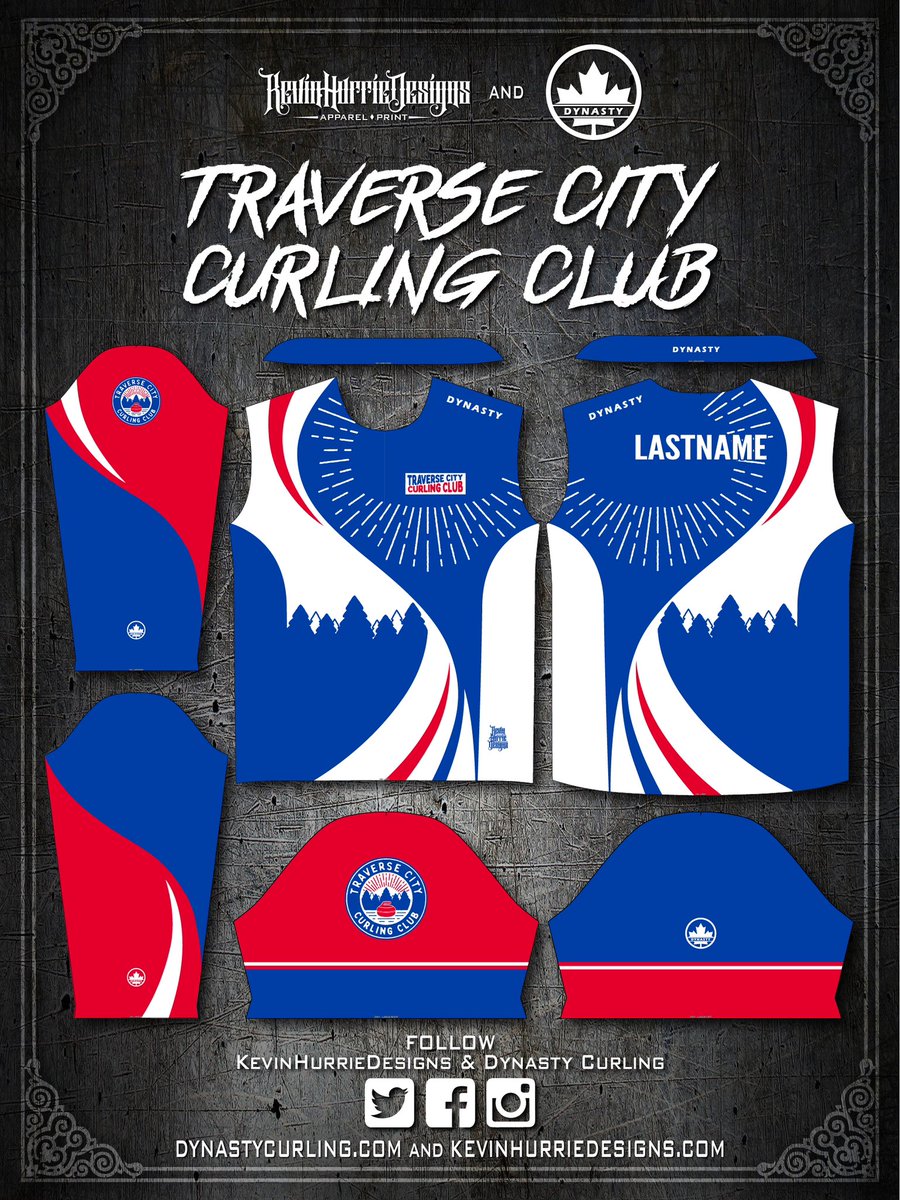 Apparel I Designed For Traverse City Curling Club
.
#kevinhurriedesigns #dynastycurling #teamdynasty #traversecity #traversecitycurlingclub #curling #curlingapparel #apparel #sports #sportsapparel #design #art #jersey #shirts #jackets #clothing #custom #sublimation #subdye