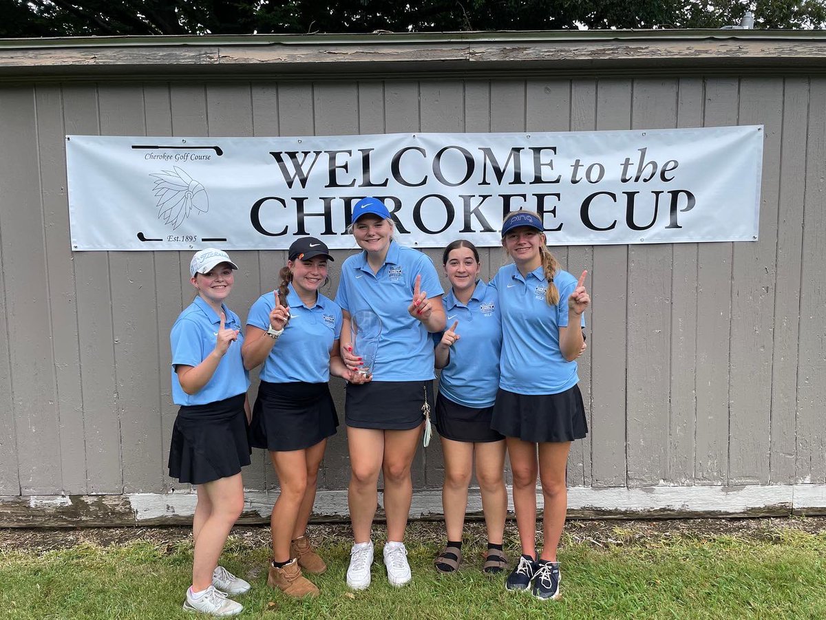 MercyJagsGolf's tweet photo. Jags win the 2023 Cherokee Cup! Great playing!!⛳️🐆 #mpbtb https://t.co/nQBzV6kWfJ