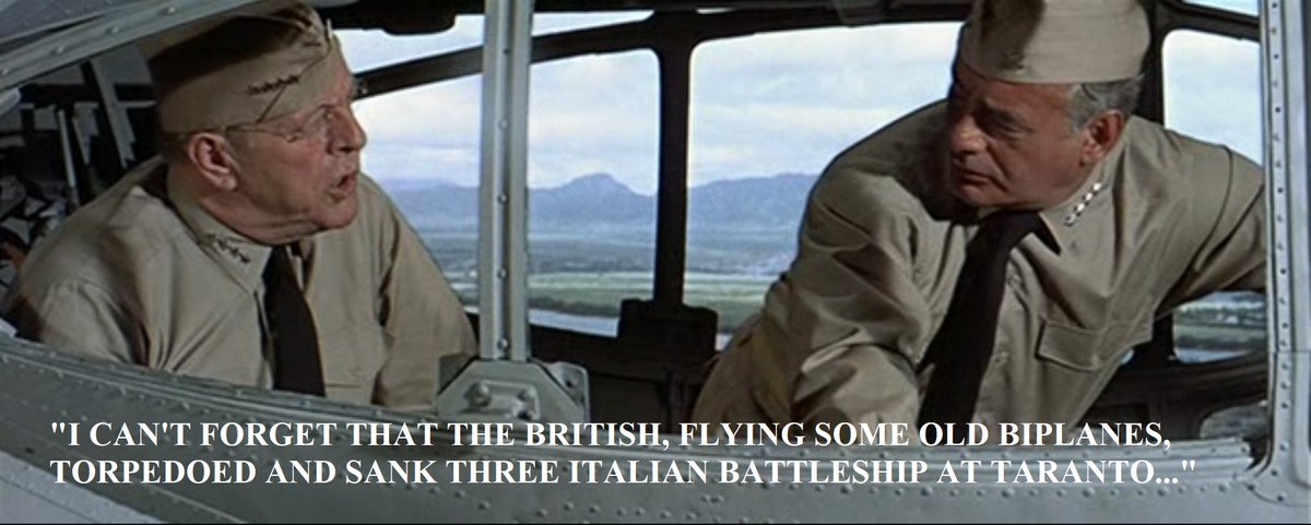 CiarliniKoerner's tweet photo. Rewatching "Tora! Tora! Tora" tonight.
And I can't help but feel that this little bit encapsulates what most people believed about Taranto for so long.
Today, though, we should know better.😒
#ToraToraTora #WW2 #WorldWarII #warfilm #Tarantonight #RegiaMarina #ItalianNavy https://t.co/5ySWkVM61I